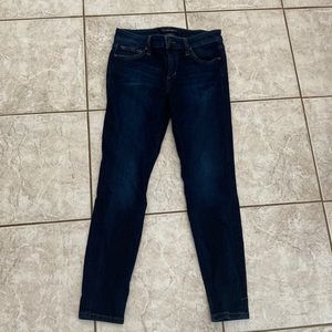 Dark wash skinny jeans